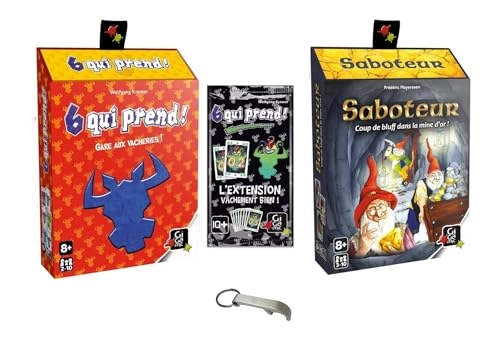 Saboteur - Card Game + 6 Takes + Cow Well Extension + Decap