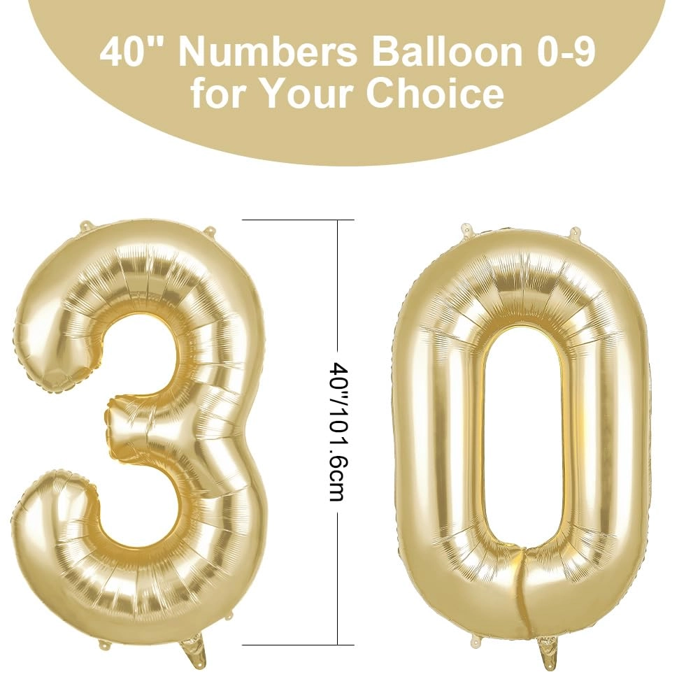 Number 30 - 2 piece(s) Birthday