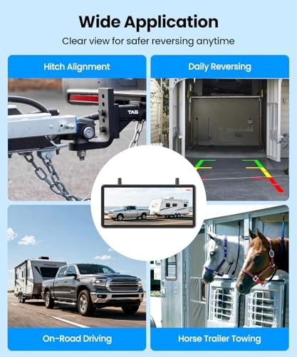 Dual Camera Car Reversing Camera System - Night Vision Wireless 1080p