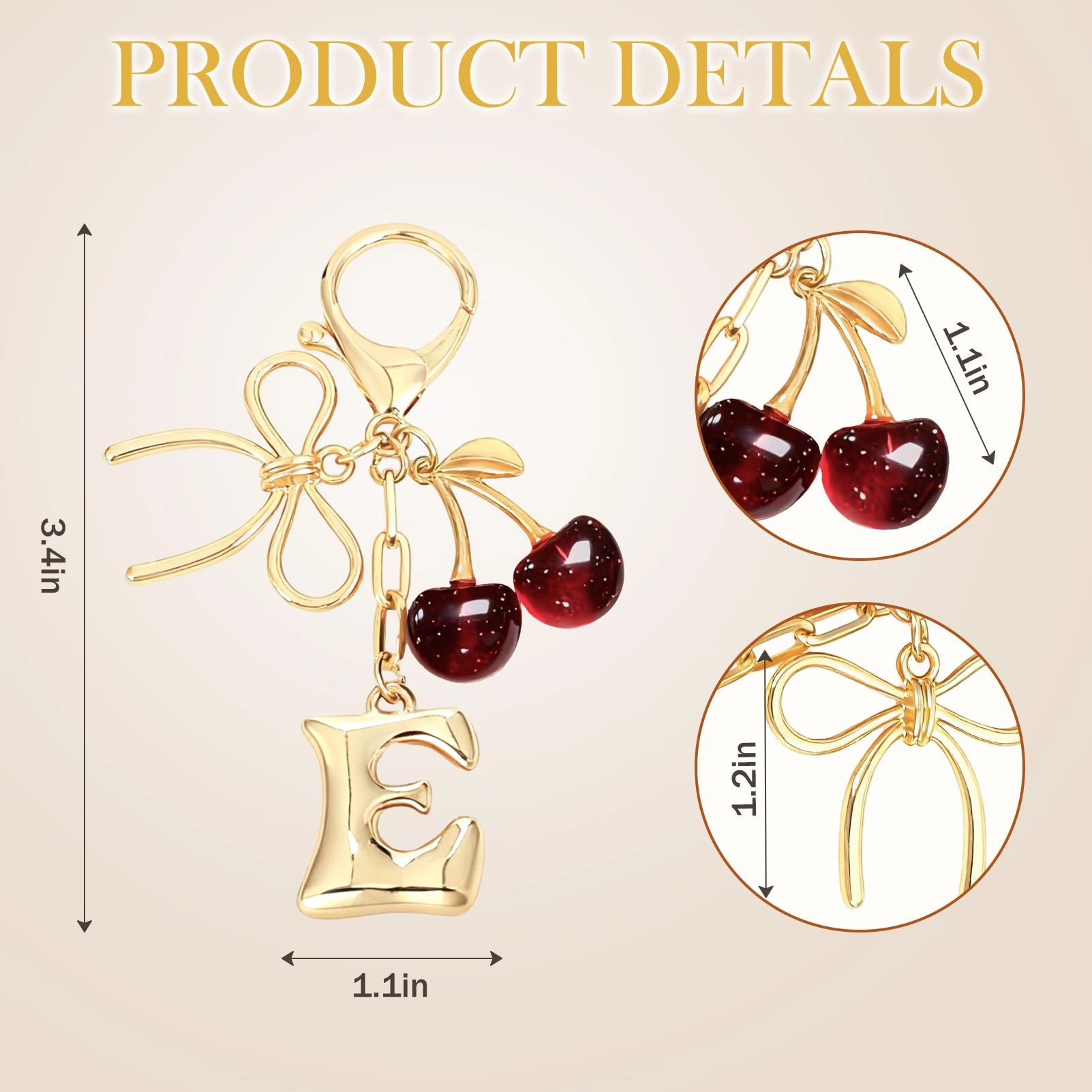 Initial P Keychain - Letter