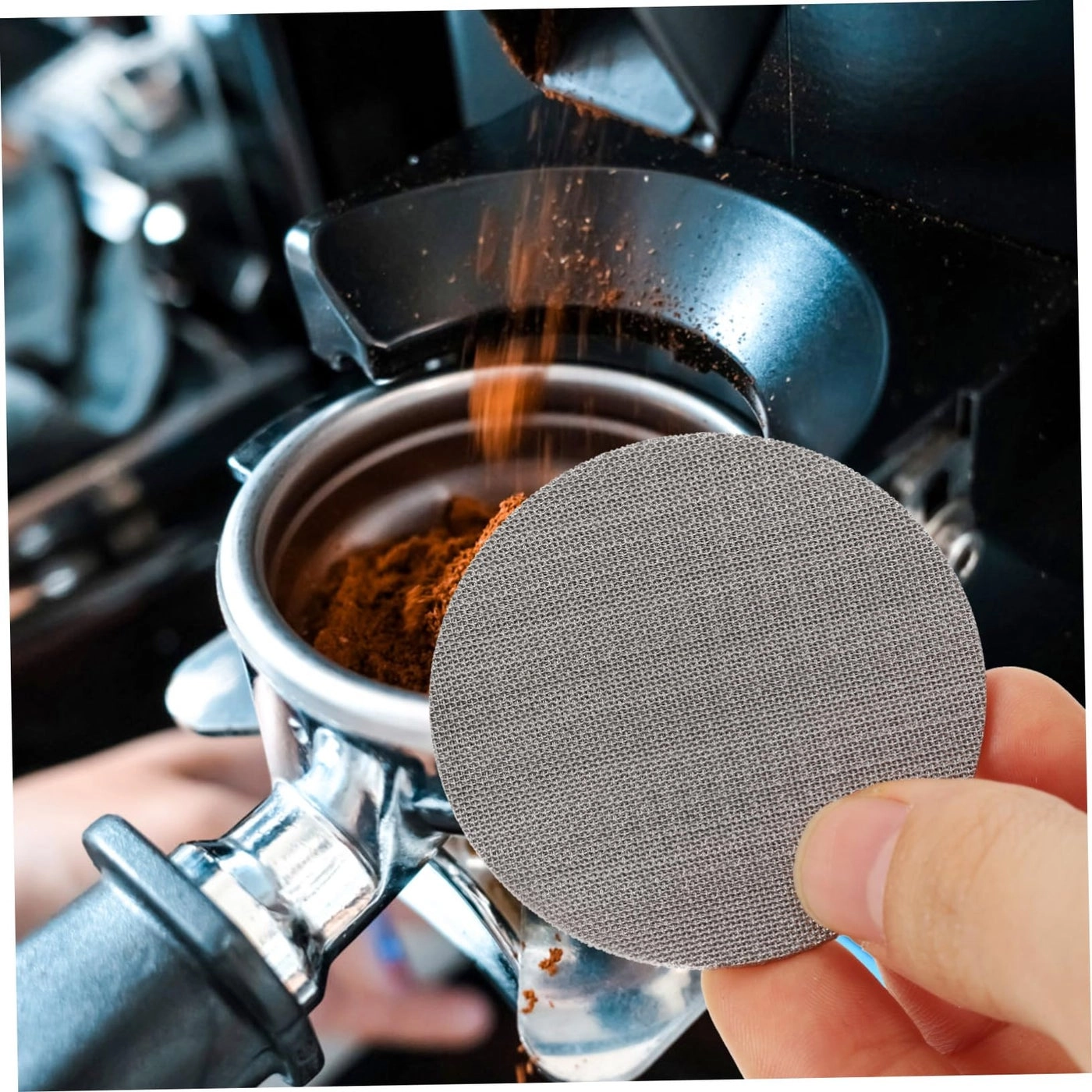 Espresso Puck Screen - Stainless Steel Double Cup