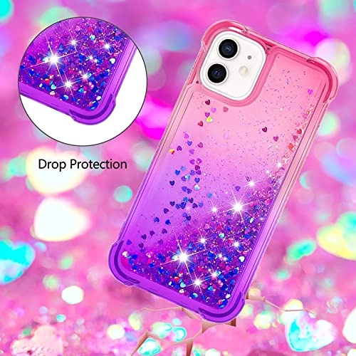 Glitter Moving Quicksand Flowing Cover Silicone Bumper for iPhone 12