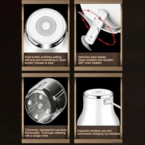 Electric Garlic Chopper - 250ML