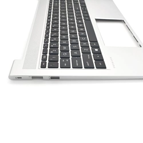 Probook 450 455 G8 - Palmrest Upper Case Backlit Keyboard Silver