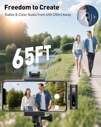 Wireless Lavalier Microphone - 2 Wireless Microphone Transmitters