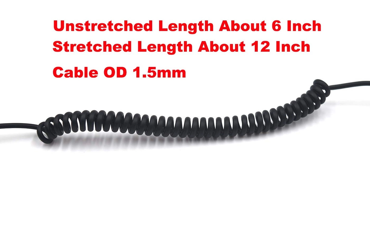 3.5mm TRS Audio Coiled Cable - 30cm Pack