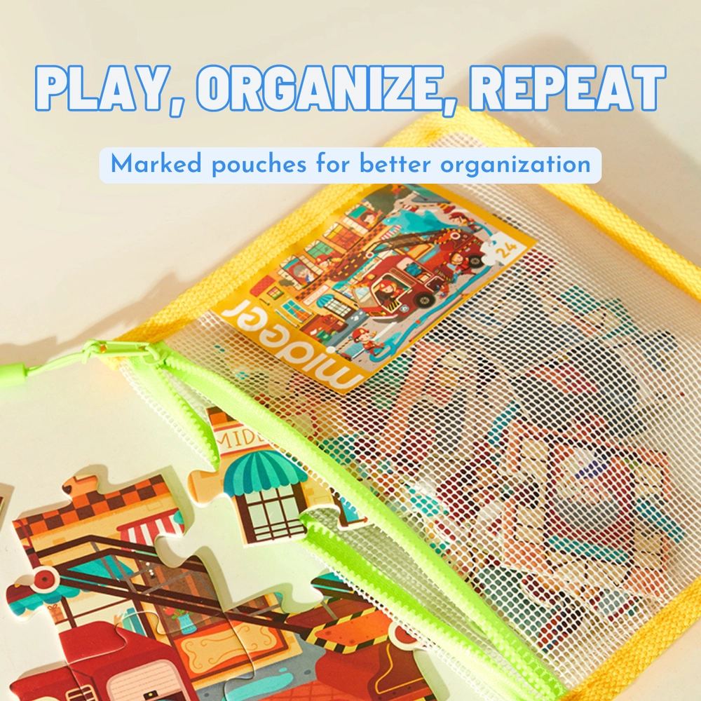 Bustling Market 3-in-1 Puzzle (30654455-MD1508) - 359 pcs