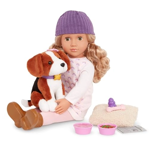 Ember & Elsie Doll - 18-inch 6-inch Beagle plush