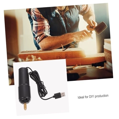 Usb Electric Hand Drill - 12.3x3.5cm Black