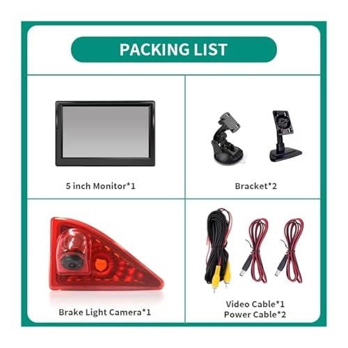 Car Reversing Camera - Night vision 800W * 480H