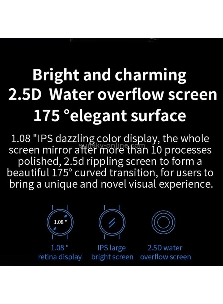 B8+ - 1.08 inch IPS IP67 180 mAh