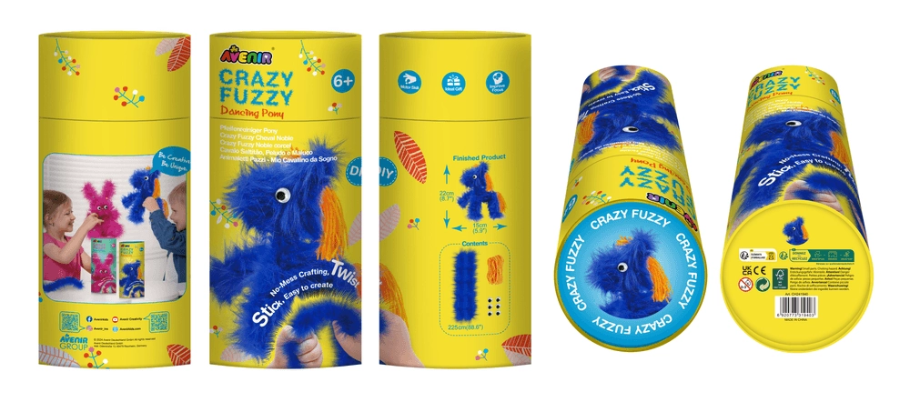 Crazy Fuzzy Dancing Pony Craft Kit - 6+ years