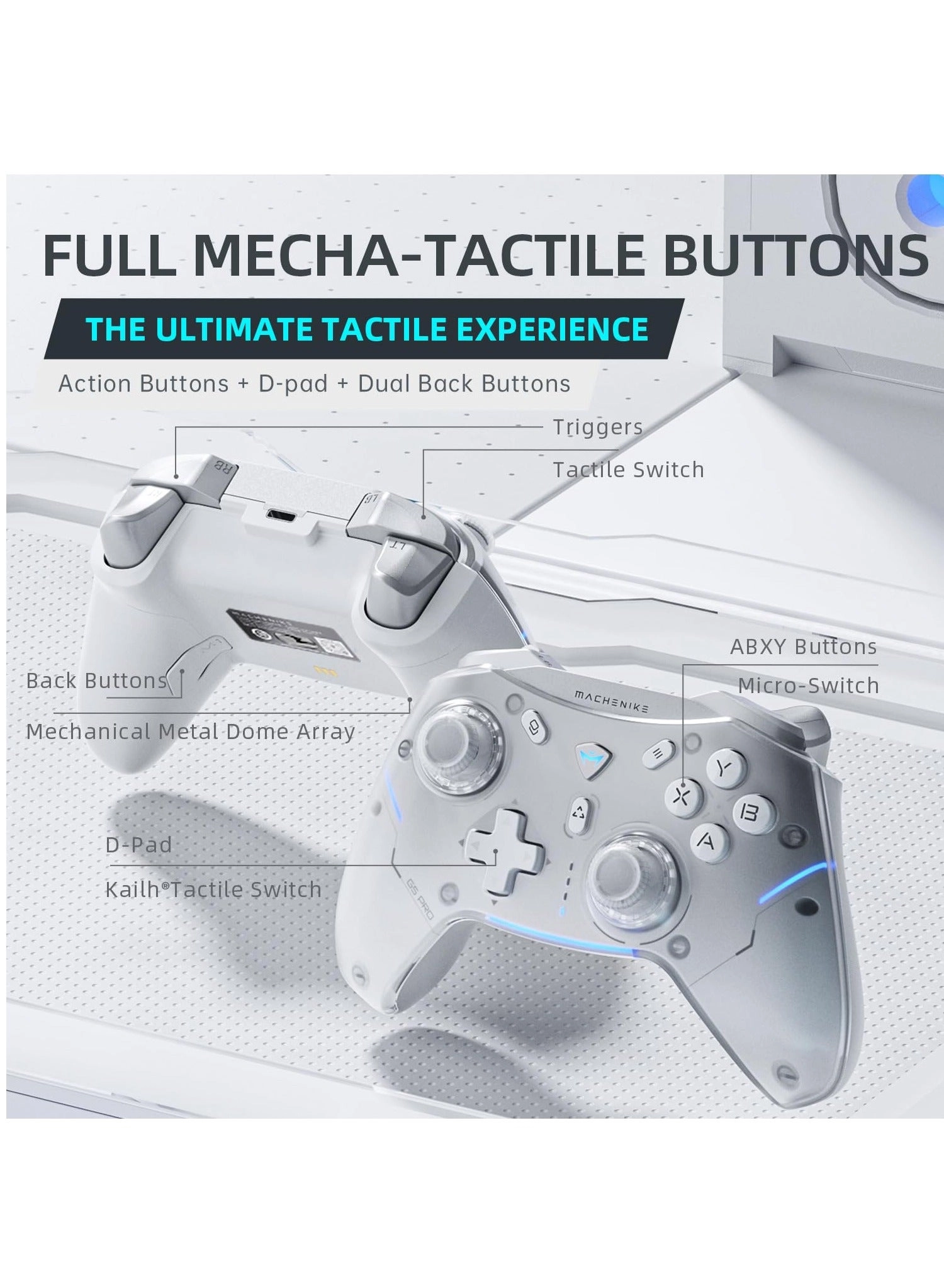 G5 Pro - White PC, NS, iOS, Android, TV Box