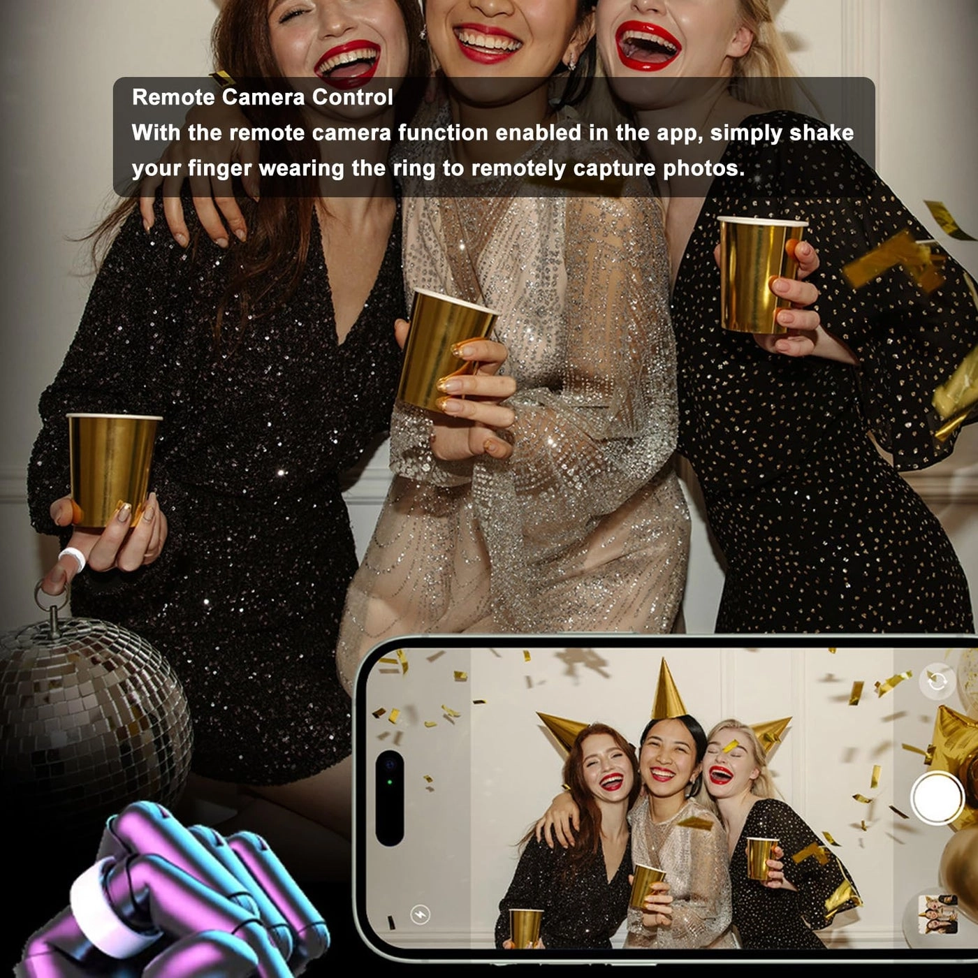 Smart Ring - Blue IP68