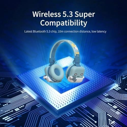 Kids Bluetooth Headphones - Wireless Wired 20H Playtime