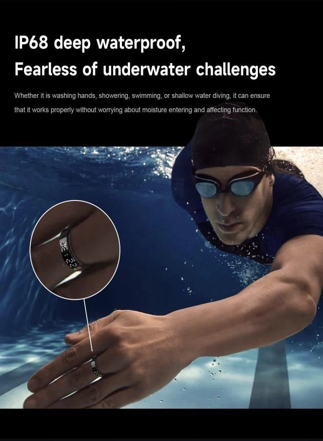 Smart Ring Health Tracker - IP68 Waterproof 10-Day Battery Sleep Tracker