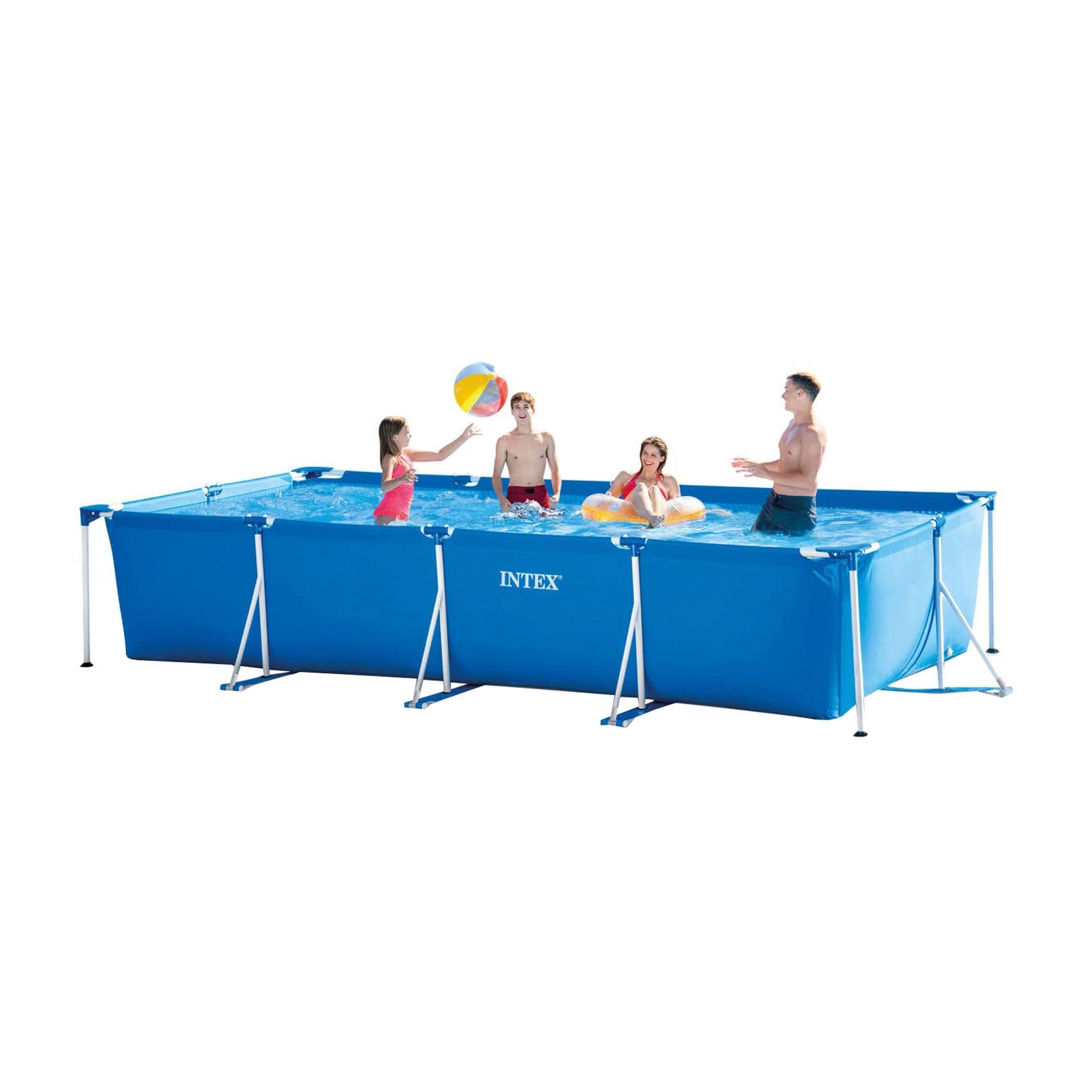 Rectangular Frame Pool With Pump - 7127 L