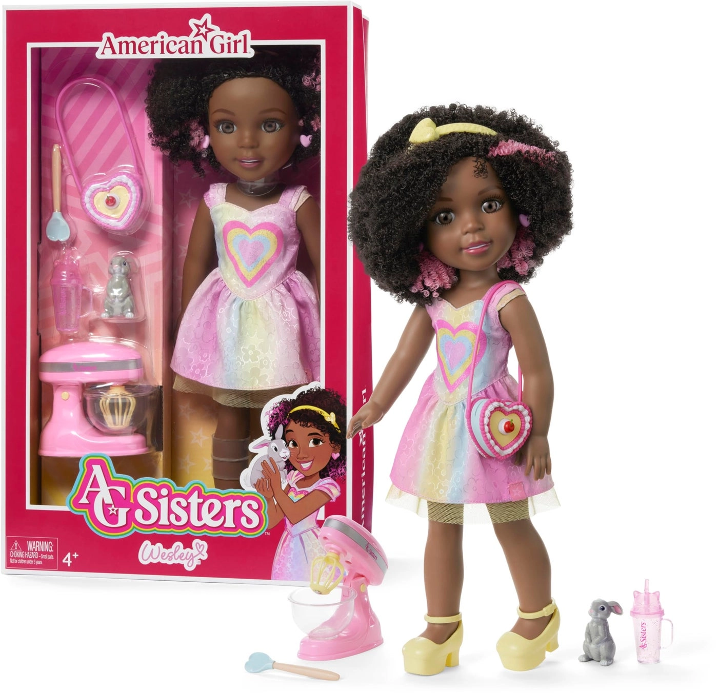 Wesley Doll - Brown Eyes Pink Highlights Ages 4+