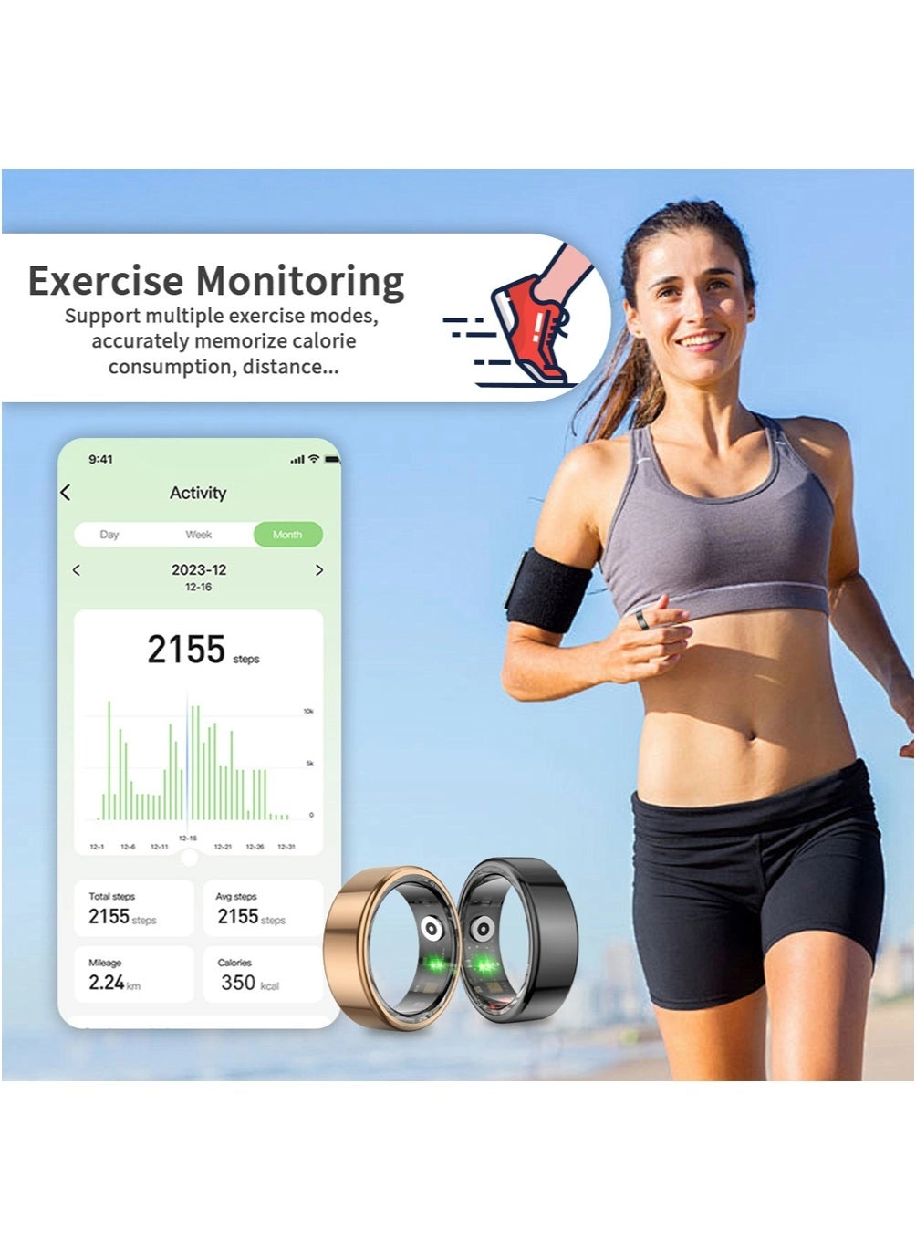 Smart Ring - IP68 Magnetic Charging Size 11