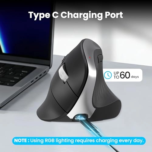 Vertical Wireless Mouse - Bluetooth