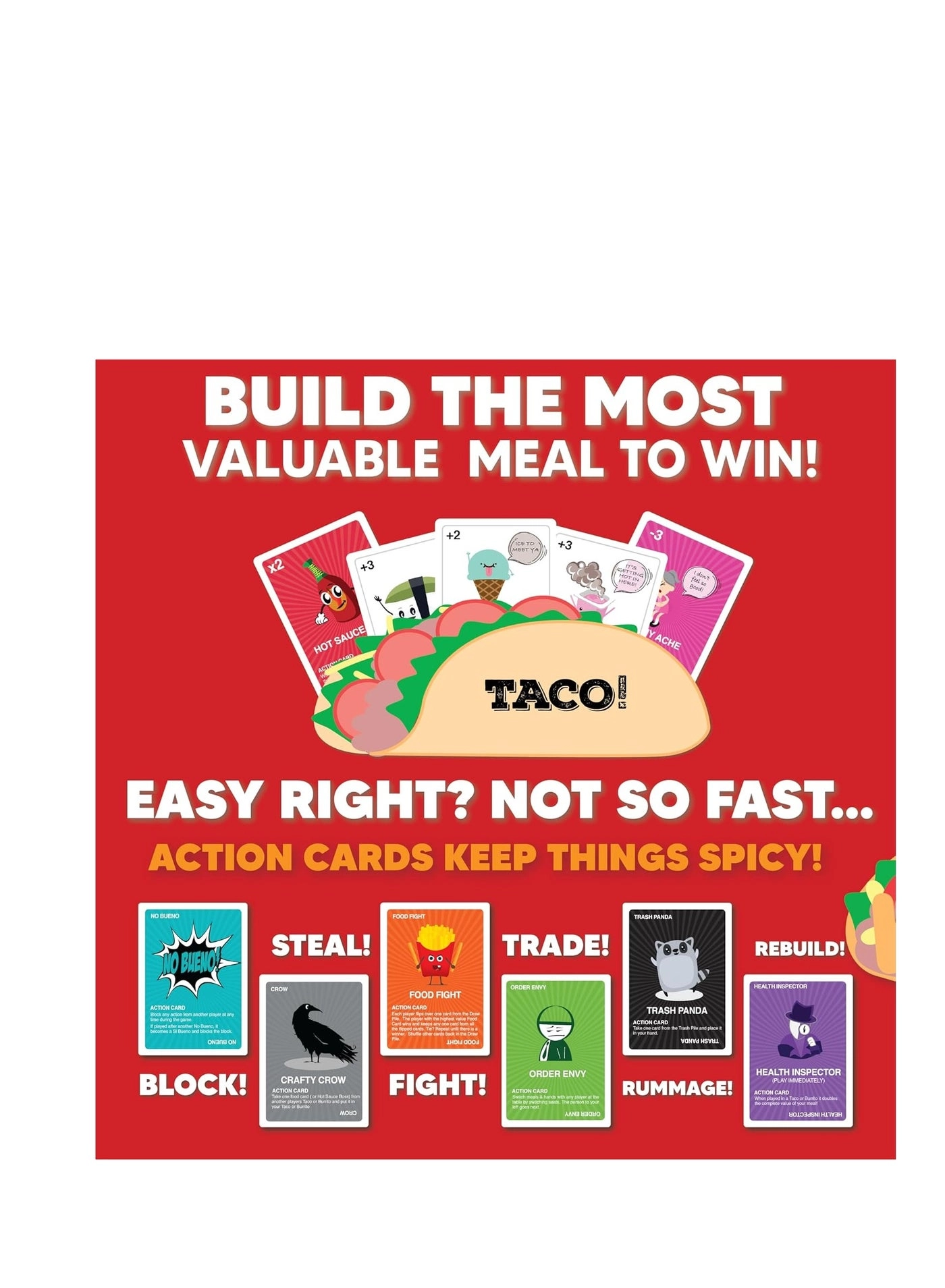Taco vs Burrito - Card Game