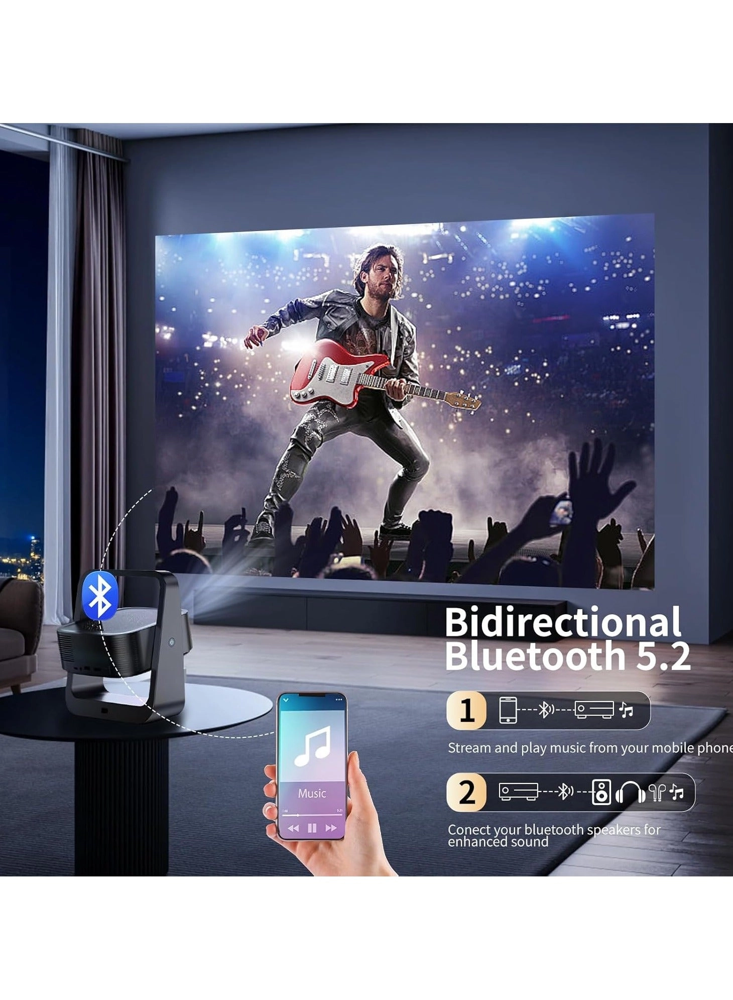 Movie Projector 15000lm 4K