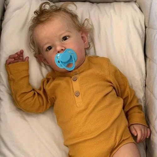 Baby Reborn Doll - 70 CM / 28inch Silicone Vinyl Blonde Ages 3+