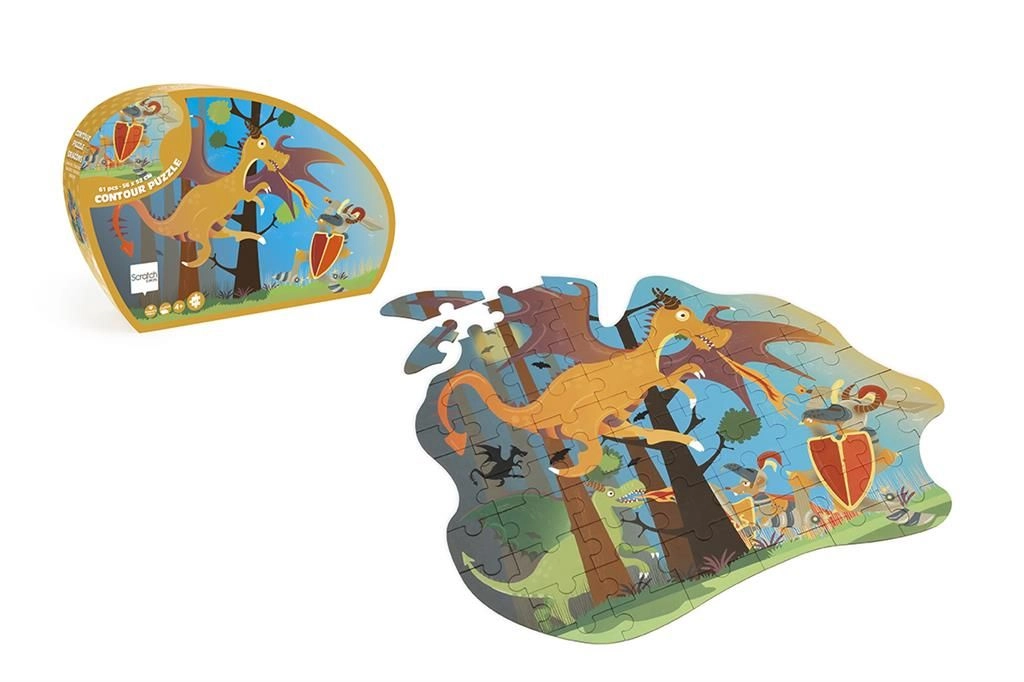 Dragon Contour Puzzle - 3+ 61 pieces