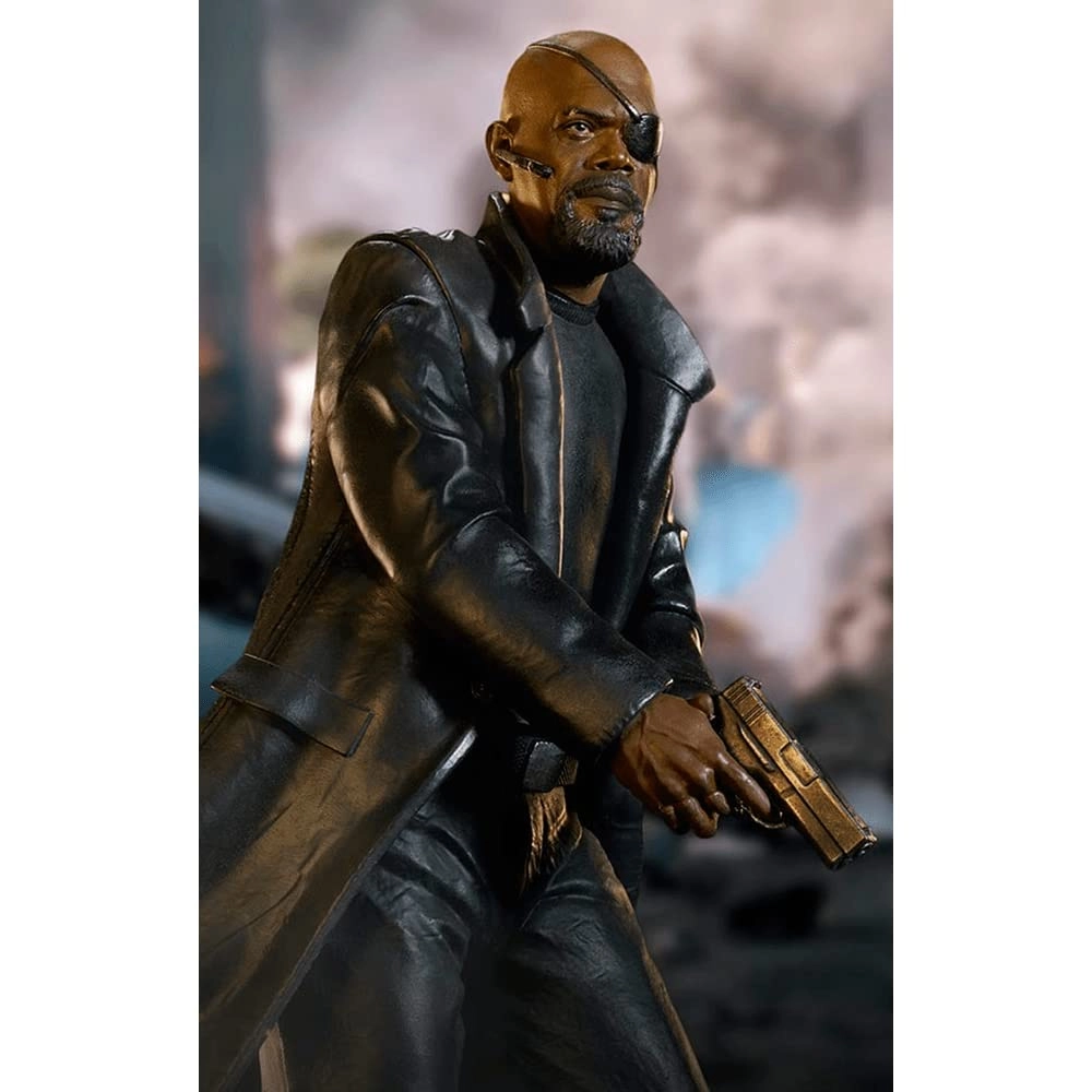 Iron Studios Nick Fury - Spider-Man Far From Home - BDS Art Scale 1/10 Polystone (B07YZ9MSJF)