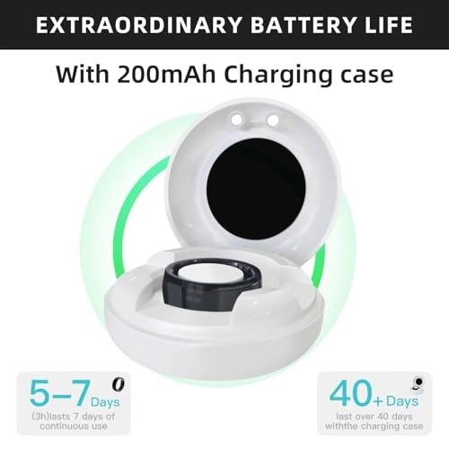 Smart Fitness Ring - Titanium 40+ Days Battery Life Rose Gold