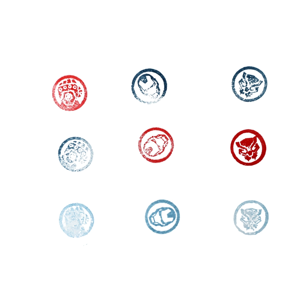 Avengers Self Inking Stamps Kit - 3+ years 9 pcs