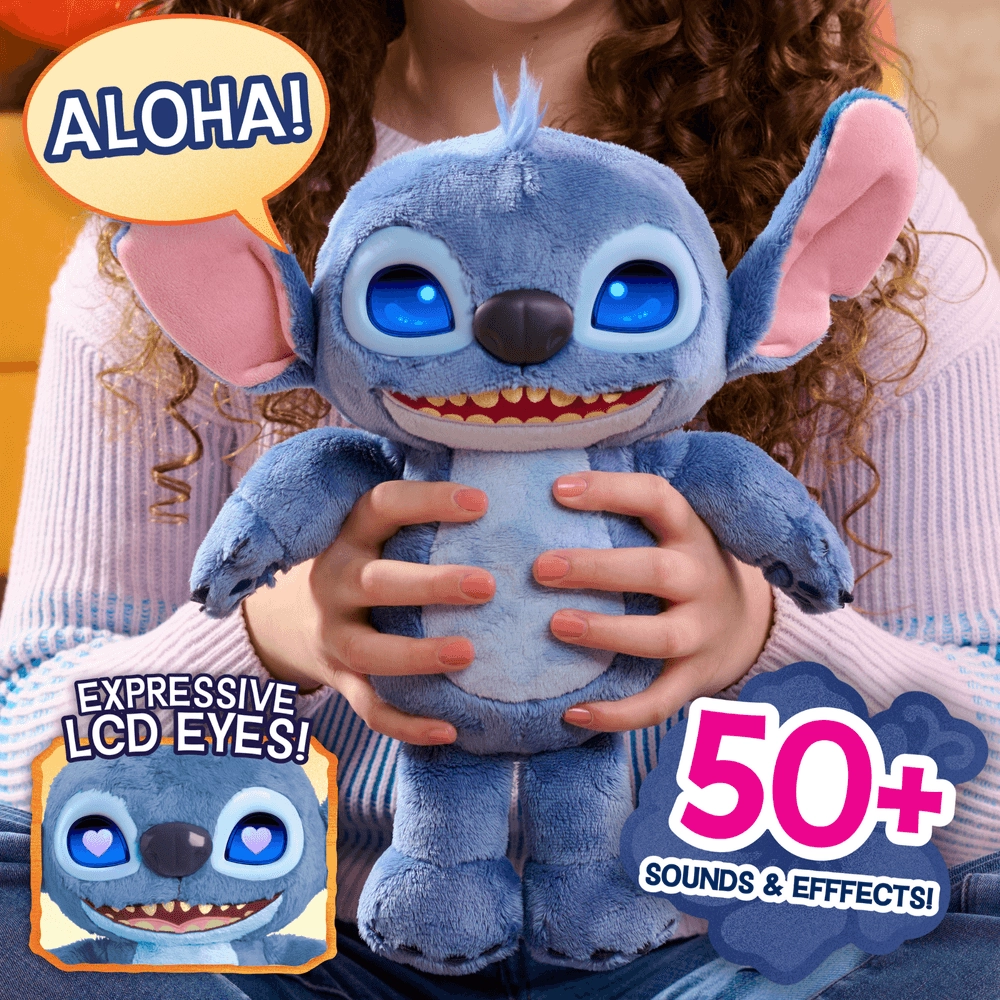 Lilo & Stitch Interactive Plush - 50+ Sounds 35cm