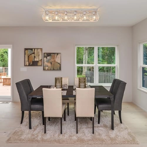 Metal Caged Ceiling Light - Dimmable