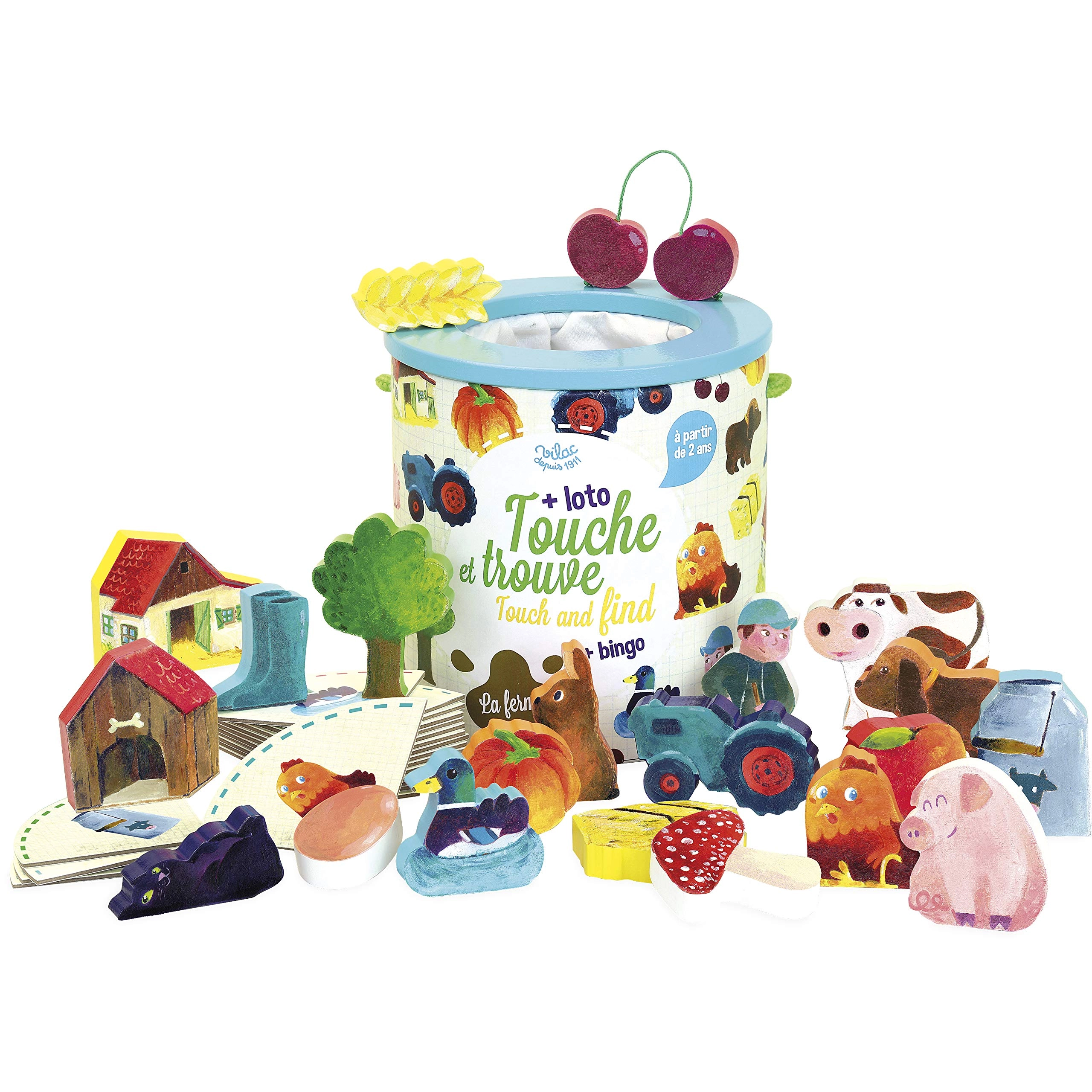 Vilac Touche et Finds La Ferme - Ages 2 and up 21 pieces