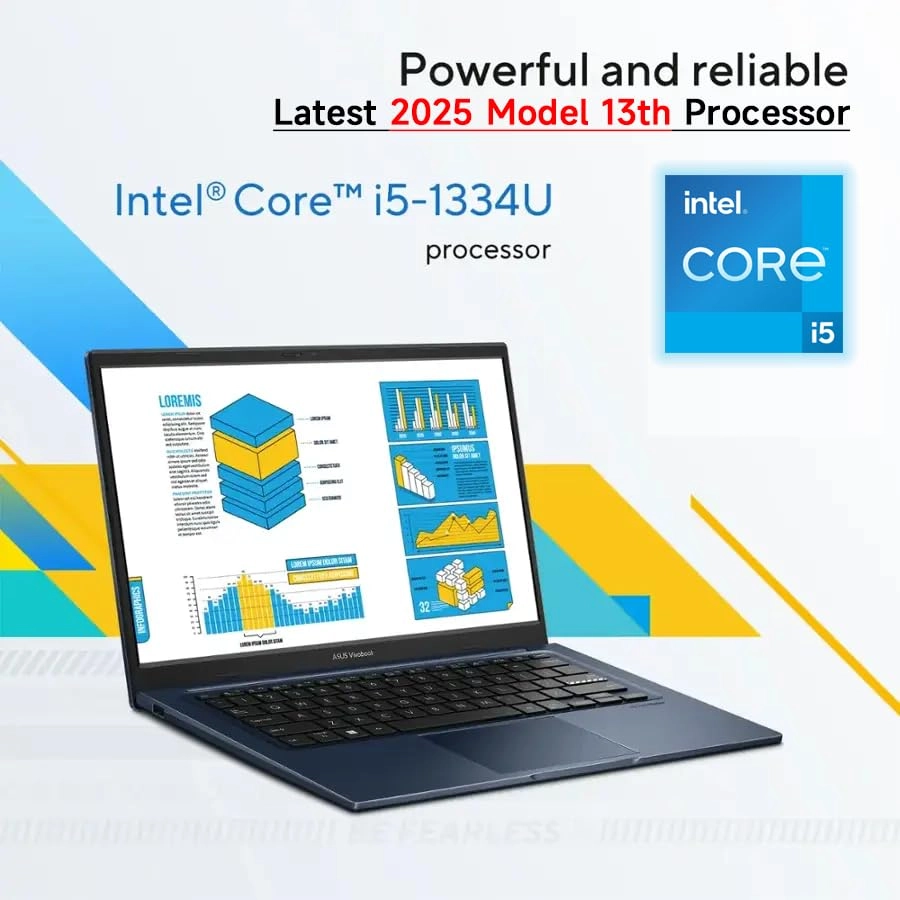 Vivobook 14 2025 Model i5-1334U - 14'' Core i5-1334U 16GB DDR4 2TB SSD