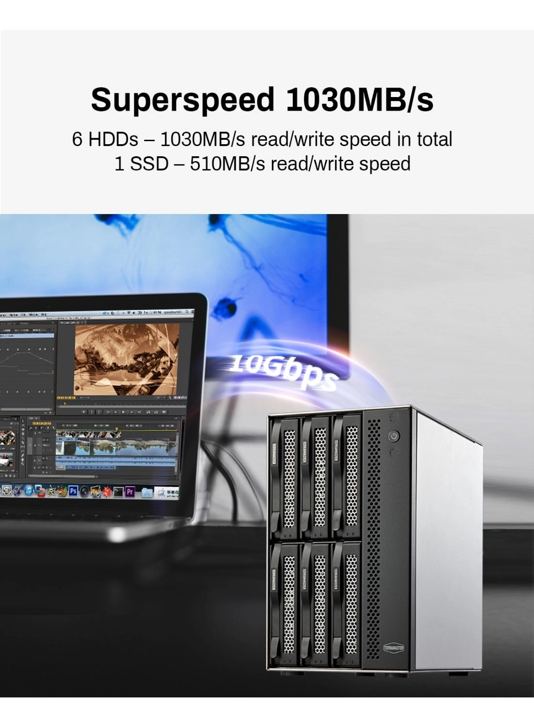 D6-320 - USB 3.2 Gen2 10Gbps SATA 3.5" and 2.5"