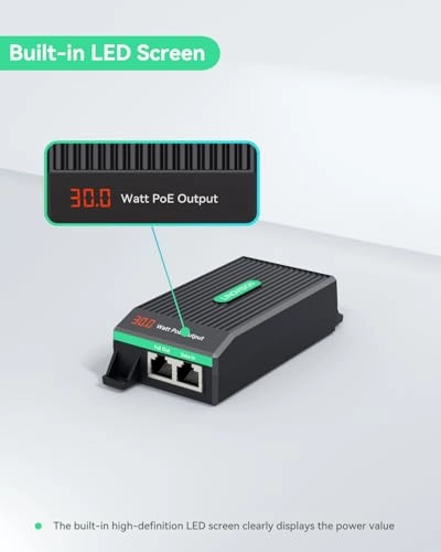 POE+ Injector - 30W IEEE802.3af/at Gigabit