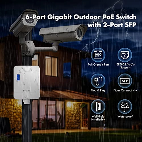 6 Port Gigabit PoE Switch - 6-ports