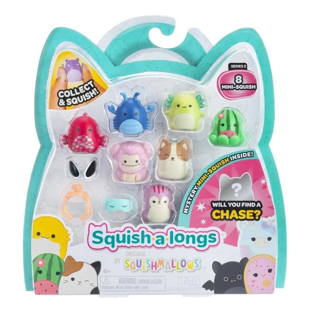 Squishmallows Squish A Long - 2.5 Inches Pack Of 8