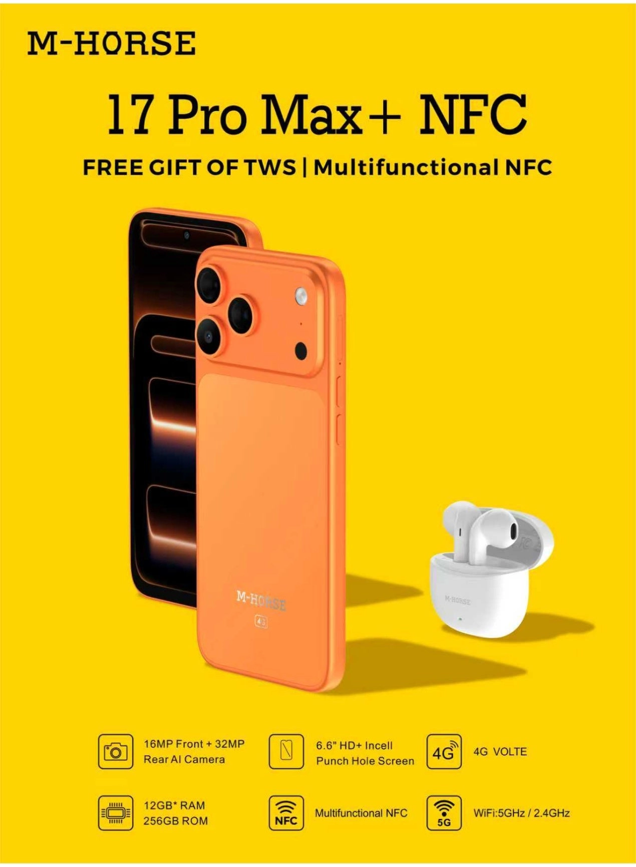 17 pro max+ 12GB 256GB