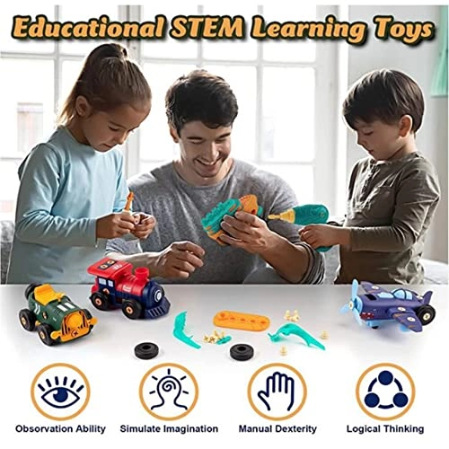 Take Apart Toy Vehicle Playset - 3 and up years old