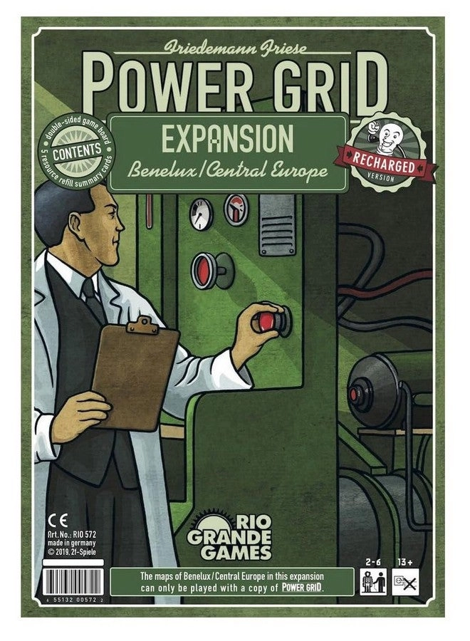 Rio Grande Games Power Grid: Benelux/Central Europe Expansion