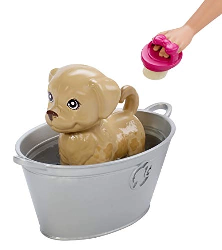 Play ‘n’ Wash Pets Playset - Blonde Doll 3 Color-Change Animal Figures