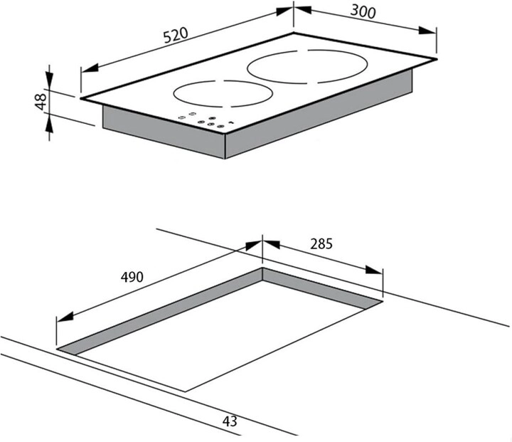 BMEH32E Ceramic hob
