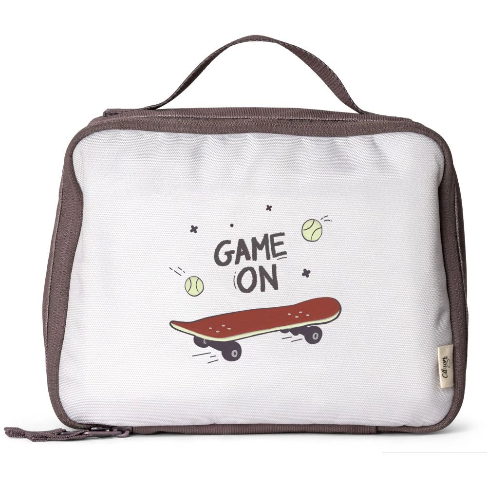 Citron Insulated Square Lunchbag - Tiger