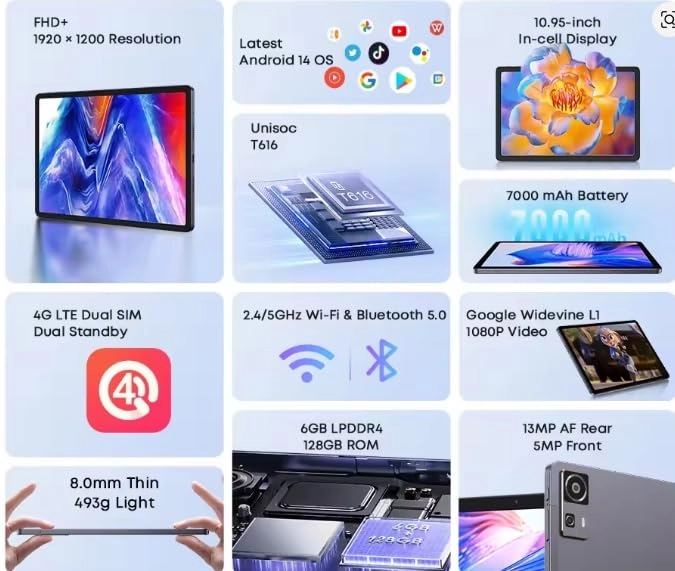 HiPad 11 - 128GB 10.95"