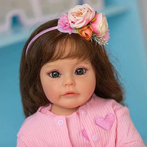 Suesue Reborn Art Doll - 22 Inch Silicone Vinyl Blue Eyes