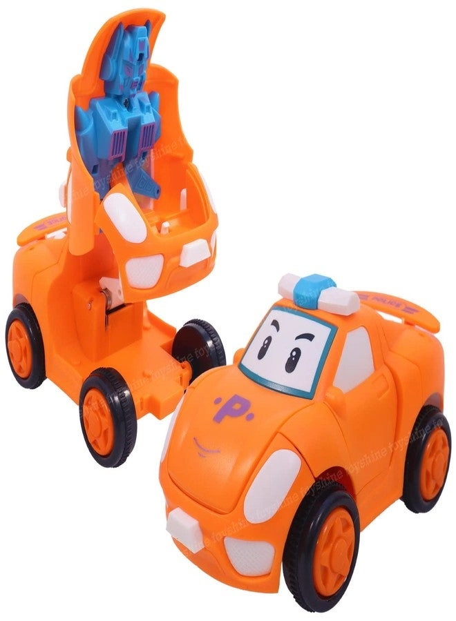 Transforming Robot Cars (2 pcs.) - Orange