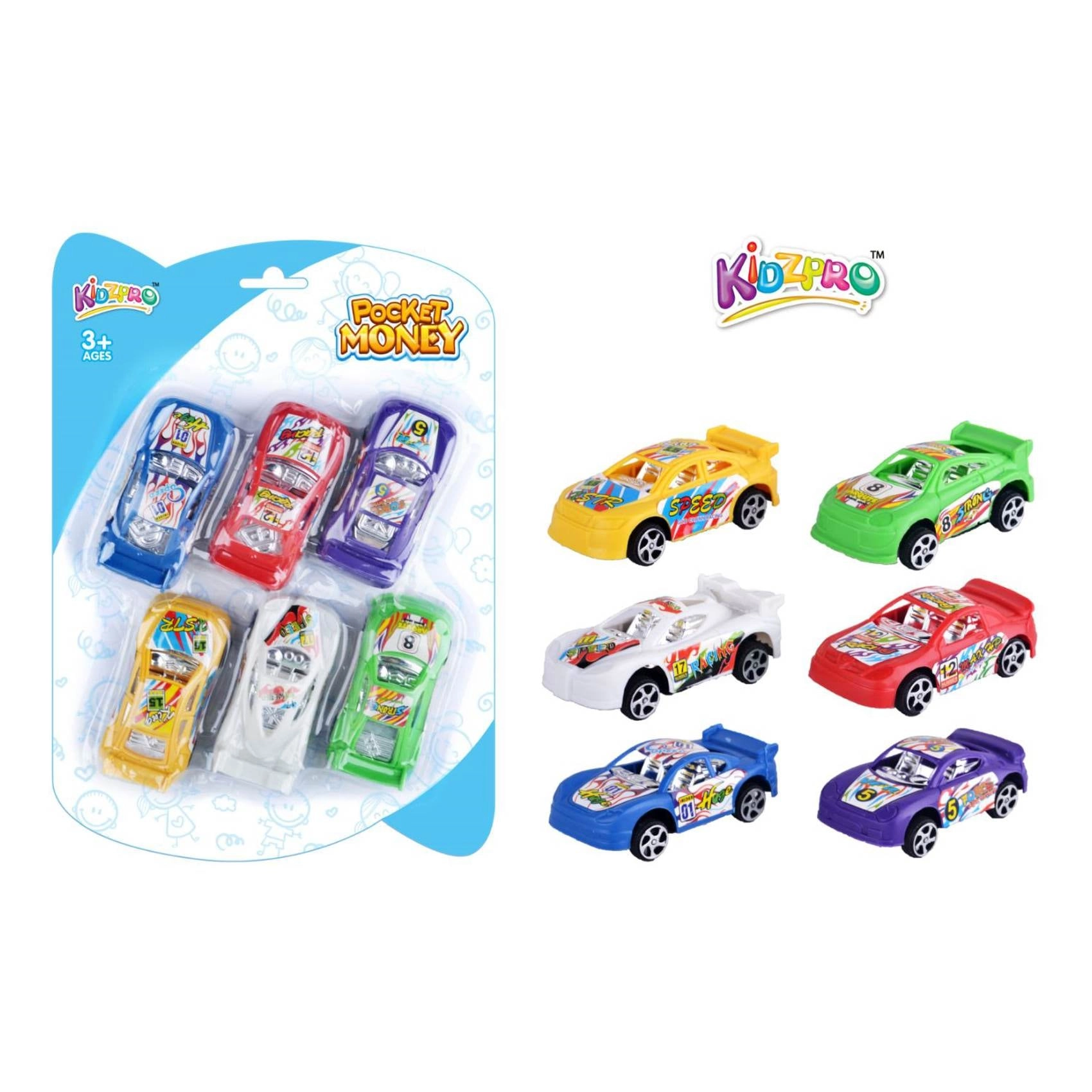 Pull-Back Racing Car - 6pcs