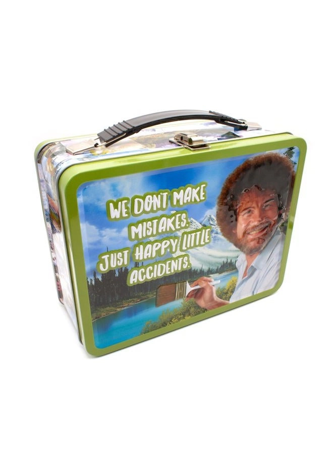 Aquarius Bob Ross Happy Accidents Fun Box - Portable Tin Box